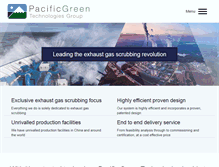 Tablet Screenshot of pacificgreentechnologies.com